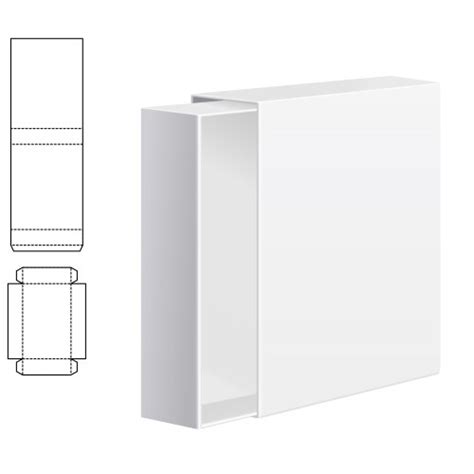 White Carton Box With Plastic Windows And Handle Vector Image