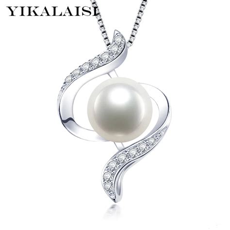 YIKALAISI Collar De Perlas Naturales De Agua Dulce Para Mujer Joyer A