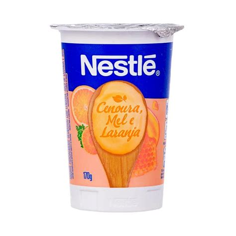 Iogurte Natural Nestl Laranja Cenoura E Mel G Supermercado