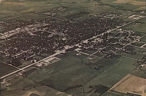 Aerial View of Geneva Nebraska 1969 | Aerial view, Aerial, Views