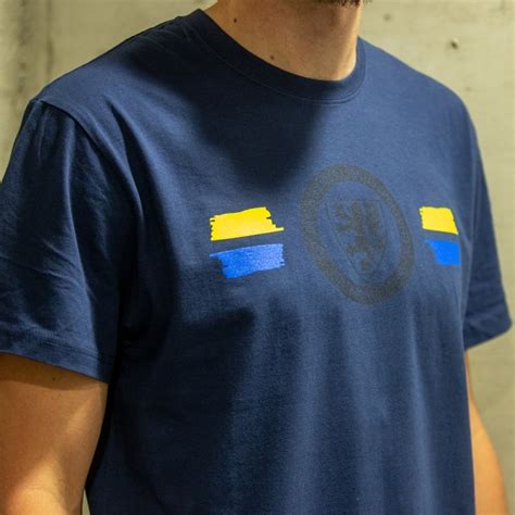 T Shirt Logo Blau Gelb I Offizieller Eintracht Braunschweig Fanshop