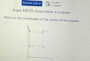 Solved Bookwork Code 1A Not Allowed Calculator Shape ABCD Shown