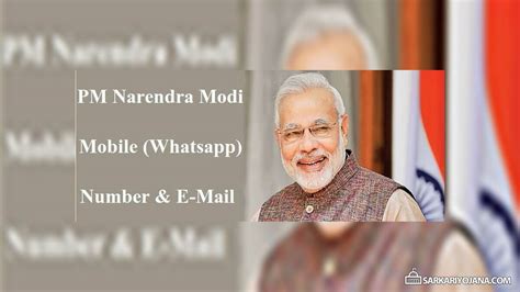 Pm Narendra Modi Mobile Phone Whatsapp Number Pmo Office E Mail Address