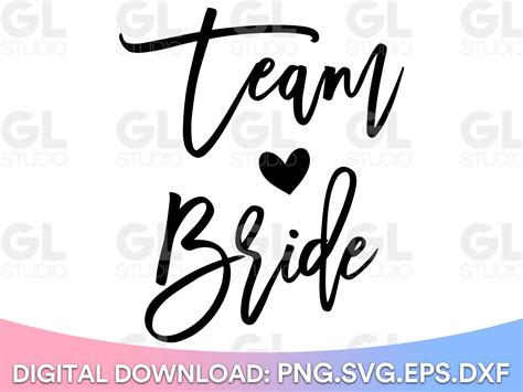 Team Bride Svg Bride Tribe Svg Bride Squad Svg Team Bride Svg Wedding Svg Bridesmaid Svg