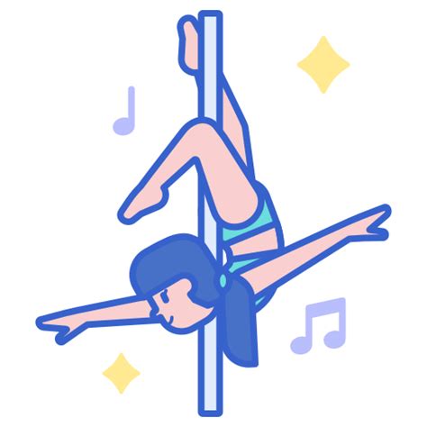 Pole Dance Flaticons Lineal Color Icon