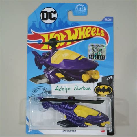 Jual Hotwheels Hot Wheels Batcopter Bat Copter Helikopter Pesawat Batman Factory Sealed Dc Hw
