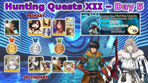 Fgo Na Hunting Quests Xii Day Kelpie Hunt T Farming Slot