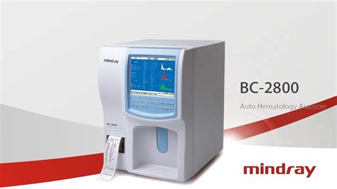 Mindray Bc Auto Hematology Analyzer Youtube