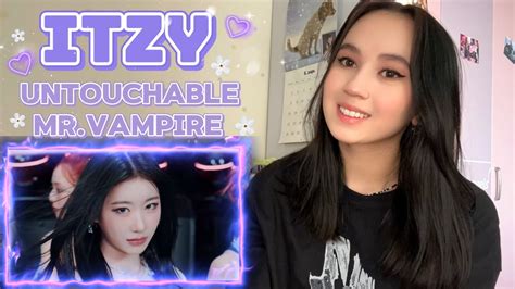 РЕАКЦИЯ на Itzy Untouchable Mr Vampire M V Itzy Youtube