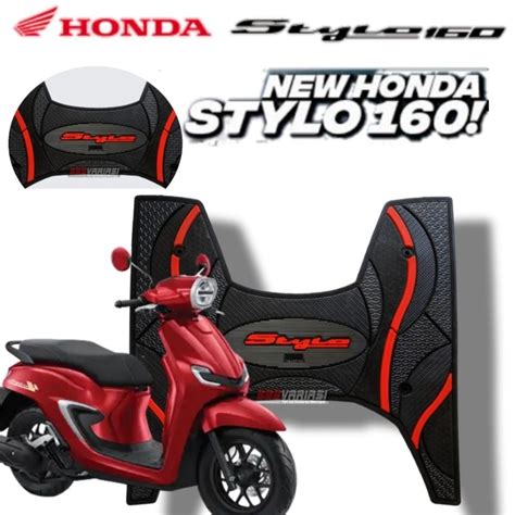 Jual Karpet Motor Honda Stylo Bahan Karet Premium Asesoris Motor