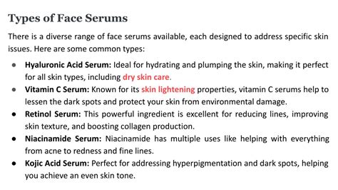 Ppt The Ultimate Guide To Face Serums Types Benefits And Their