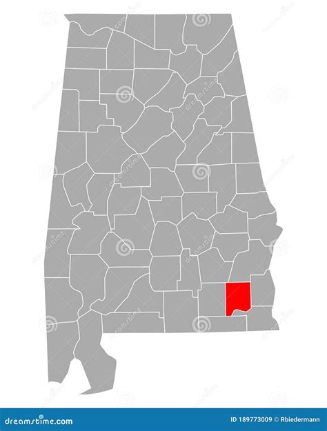 Alabama: Dale County Map Vector Illustration | CartoonDealer.com #91452354