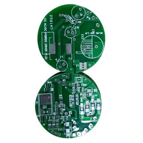 Fr4 Glass Green Double Sided Printed Circuit Board Thickness 1 6 Mm