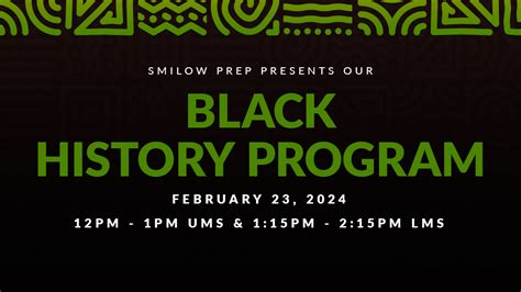 Black History Month Program at Smilow Prep - RePublic Schools