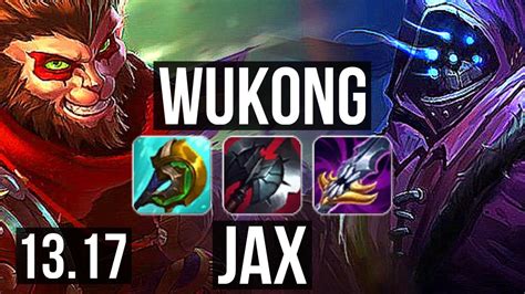 WUKONG Vs JAX TOP 1 7M Mastery 5 2 6 NA Diamond 13 17 YouTube