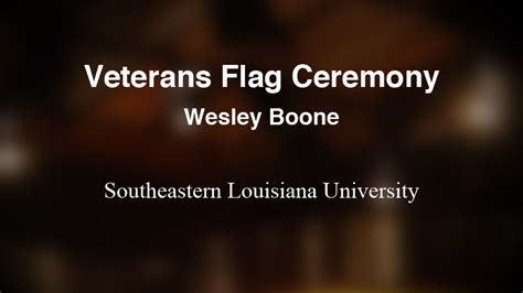 Veterans Flag Ceremony – The Southeastern Channel