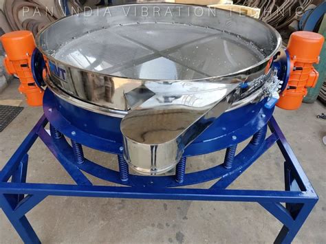 Stainless Steel Circular Center Discharge Vibro Screen For Industrial