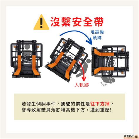 駕駛堆高機，為什麼要繫上安全帶 職醫要走