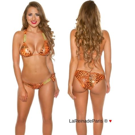 Comprar Bikini De Leopardo Y Cadenas Brillantes Bikinis Moda