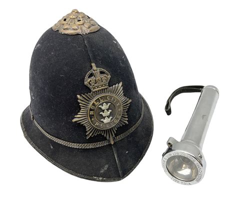 Hull City Police Christys London Helmet With Kings Crown Plate And