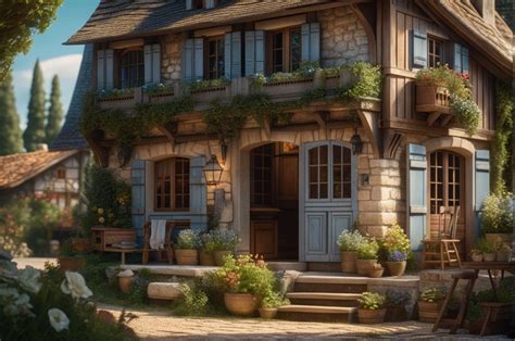 French Cottage [2] (AI) by ClearMaxim on DeviantArt