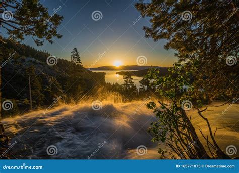 Sunrise Over Eagle Falls Emerald Bay Lake Tahoe California Usa