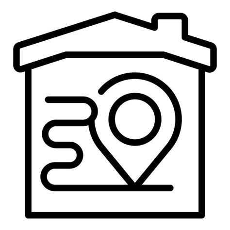 Premium Vector Self Isolation Location Icon Outline Vector Online