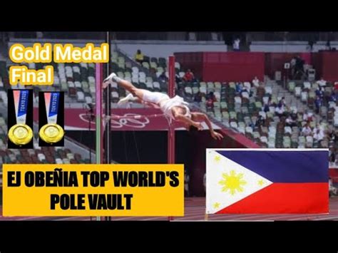 Ej Obiena Qualifies For Pole Vault Final In Tokyo Olympics Youtube