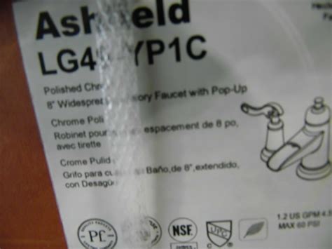 Pfister Lg49 Yp1c Ashfield Widespread Bathroom Faucet With Metal Pop Up Assembly Ebay