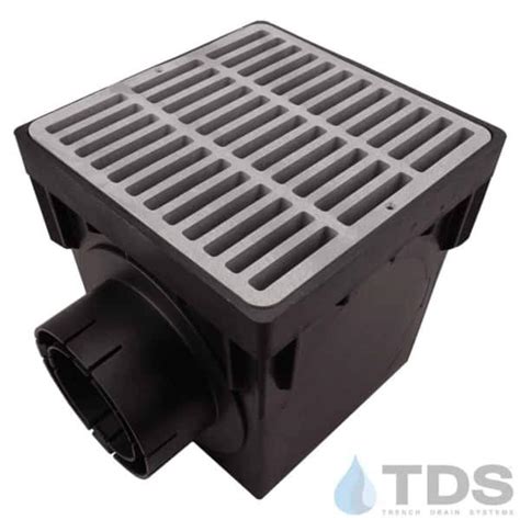 Nds Catch Basin Kit W Gray Slotted Grate Drainage Kits