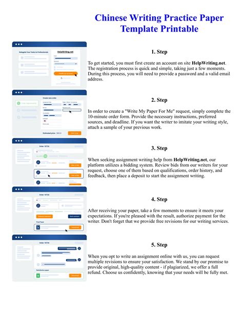 Chinese Writing Practice Paper Template Printable | PDF