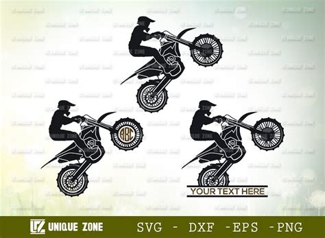 Dirt Bike Svg Cut File Bike Motorcycle Graphic By Unique Zone