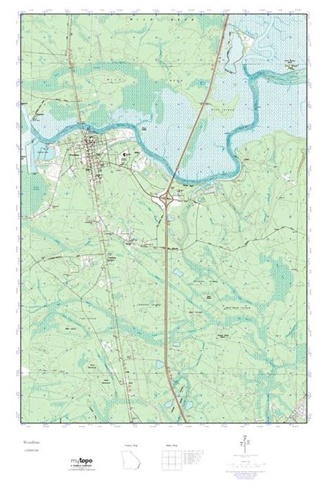 Mytopo Woodbine Georgia Usgs Quad Topo Map