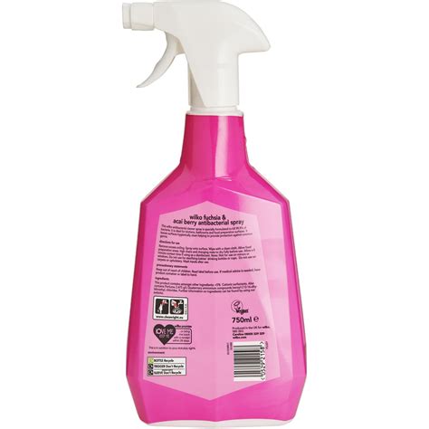 Wilko Fuchsia And Acai Berry Antibacterial Spray 750ml Wilko