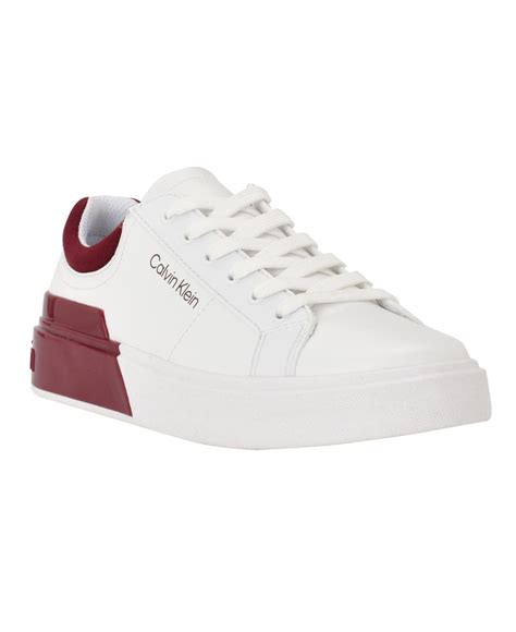 Calvin Klein Berna Lace Up Sneakers In White Lyst