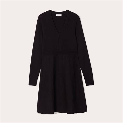 Robe pull évasée noir femme Vibs