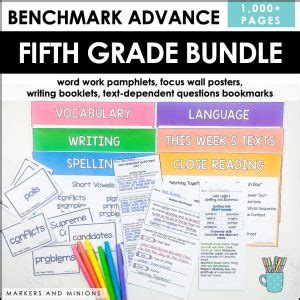 Benchmark Advance Fifth Grade Bundle Ca National Florida