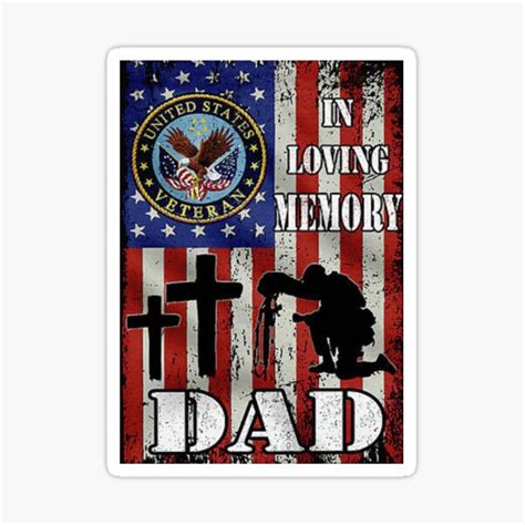 "Loving memory dad" Sticker for Sale by kathleeerna | Redbubble