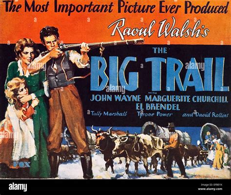 MOVIE POSTER THE BIG TRAIL (1930 Stock Photo - Alamy