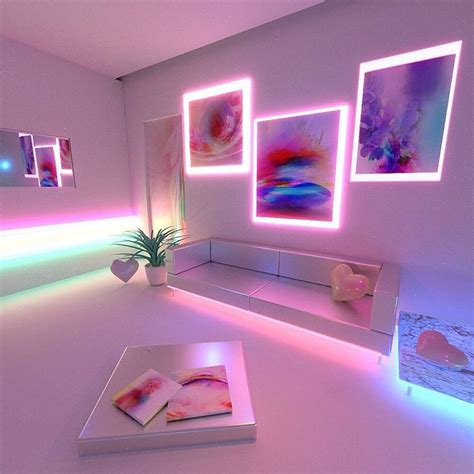 pink neon lights for room