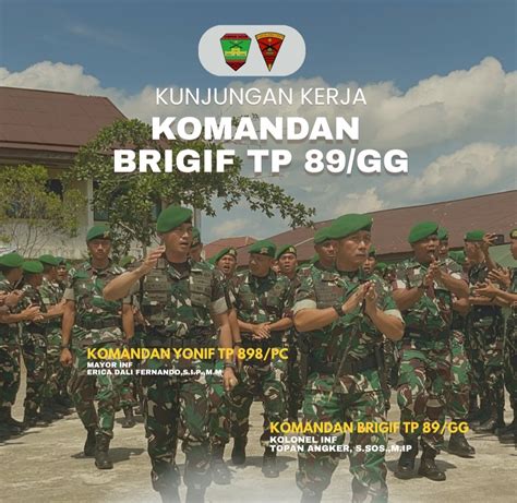 yonif tp pc dikunjungi komandan brigif  kata danyonif tp pc