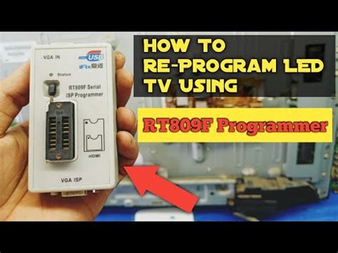 How To Re Program Led Tv Using Rt F Programmer Youtube