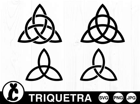 Triquetra Symbol SVG PNG Digital Cut File Commercial Use