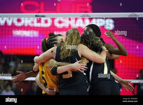 Antalya Turkiye December 17 2022 Vakifbank Players Celebrating