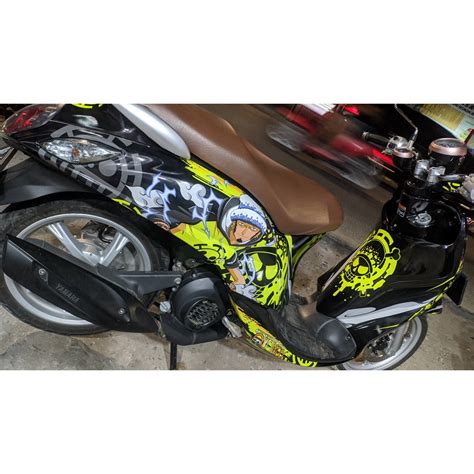 Jual Stiker Fino Decal Full Body Fino Premium Black And Yellow One