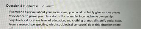 Solved Question 5 10 Points SavedIf Someone Asks You Chegg