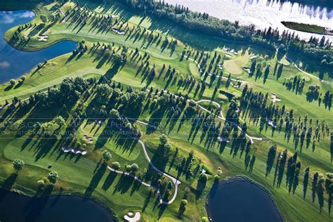 Aerial Photo Riverbend Golf Course Red Deer