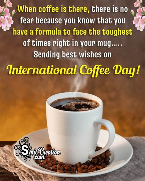 International Coffee Day Quotes, Messages, Wishes Images - SmitCreation.com