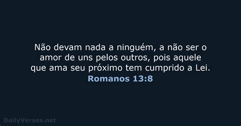 1 de fevereiro de 2022 Versículo da Bíblia do dia NVI Romanos 13