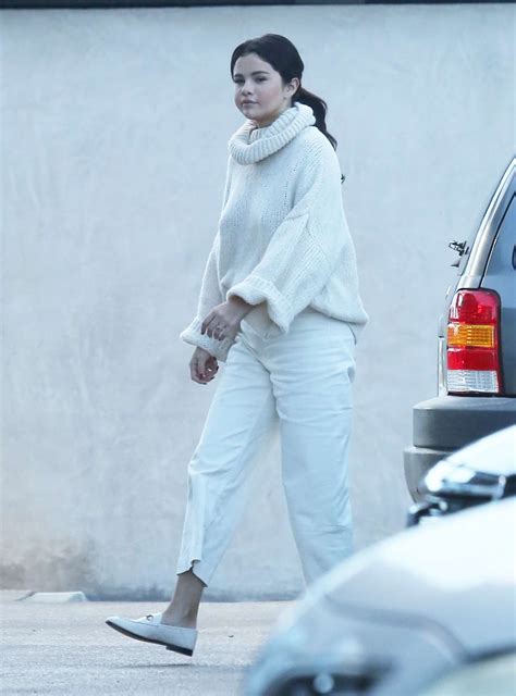 Selena Gomez In White Outfit Out In Los Angeles Gotceleb